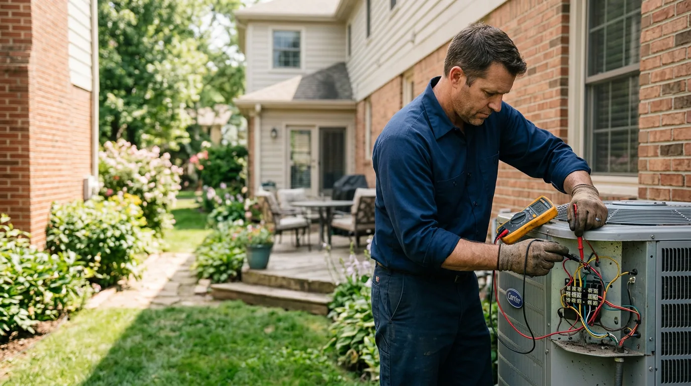 HVAC technician working near Church Road, VA